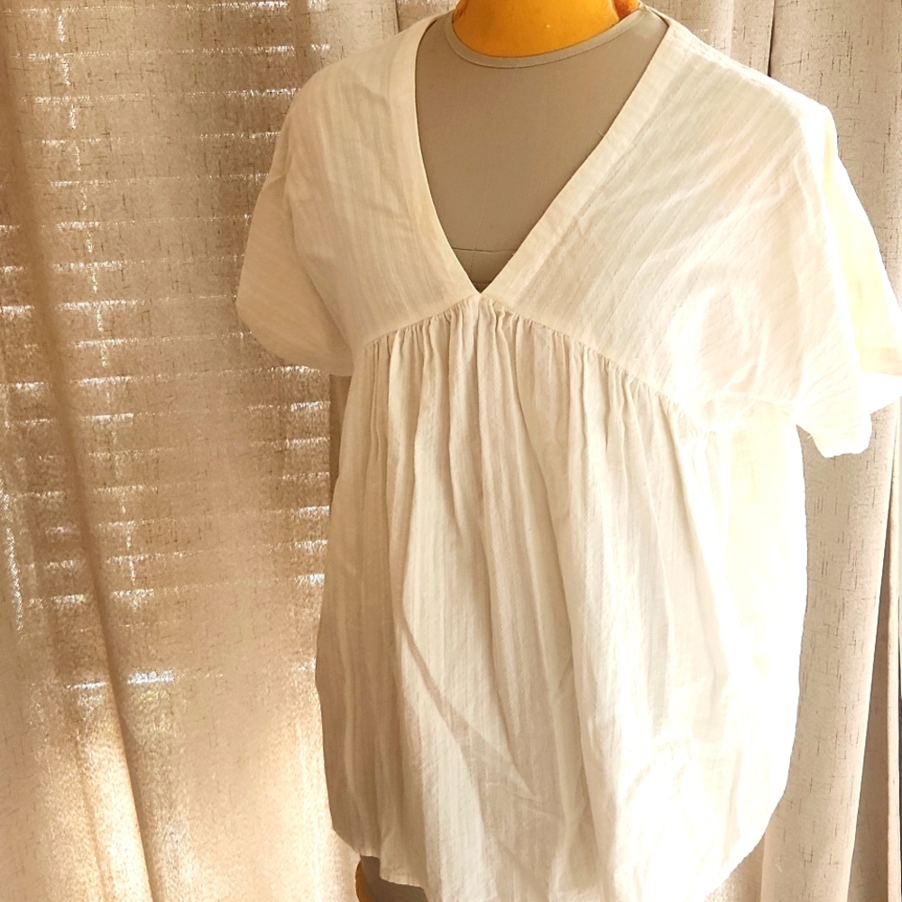 Joah Premium Sz L Flowy V Neck Top